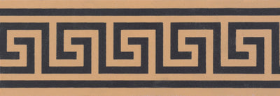 Greek Key Black on Buff